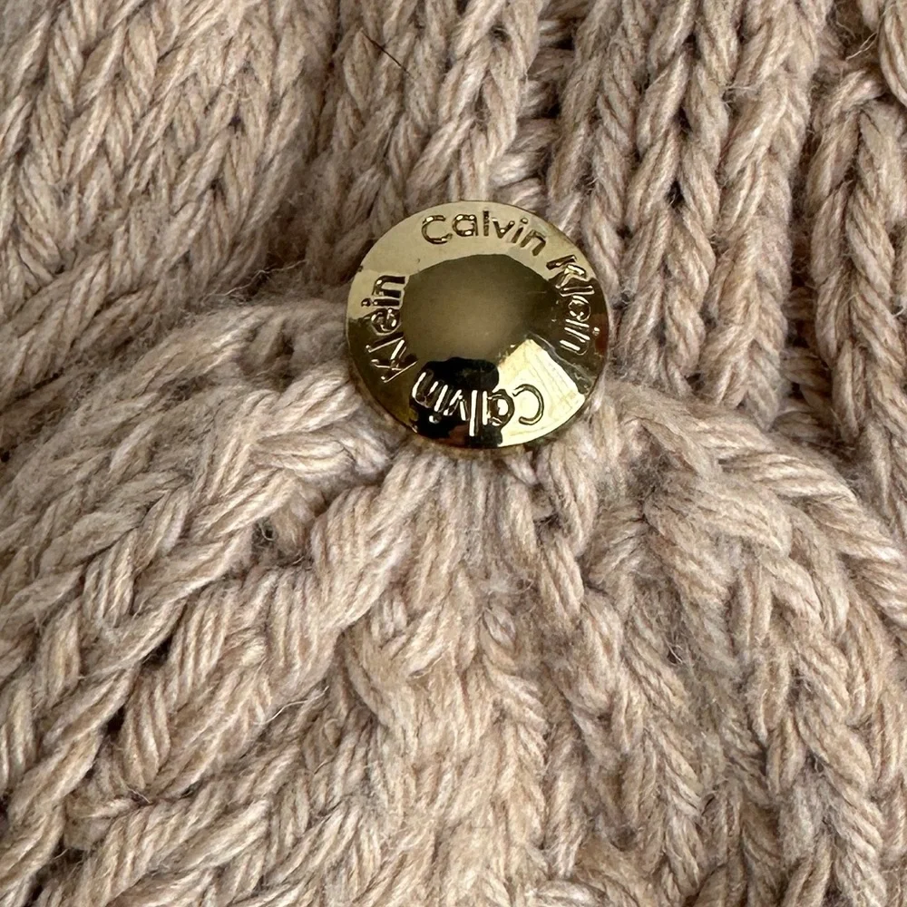 Calvin Klein Beige Convertible Mittens Fingerless Gloves